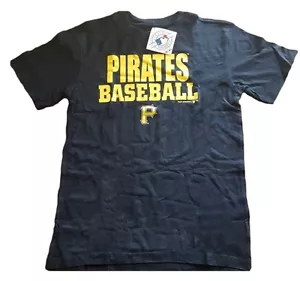 Jungen Kinder Pittsburgh Pirates Baseball MLB T-Shirt 100 % Baumwolle schwarz Tee - L, XL - Bild 1 von 9