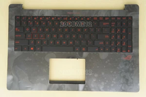 NUOVO per Asus ROG G501V G501VW custodia bracciolo tastiera rosso retroilluminato US senza touchpad - Foto 1 di 3