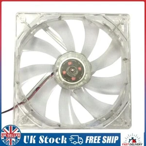 12cm 120mm RED LED 12V 4Pin Computer PC Case Cooler CPU Cooling LED Fan -M6 - Picture 1 of 4