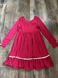 EUC Matilda Jane girls dress size 8 Maroon Burgundy - Picture 1 of 4