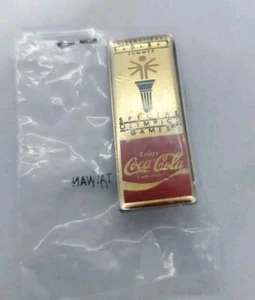 Prendedor recuerdo de colección de los Juegos Olímpicos Especiales de Verano Internacional 1987 Coca-Cola - Imagen 1 de 5