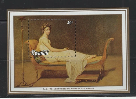 Rwanda #1107 (1982 PhilaFrance David paintings sheet) CV $3.00 Cover