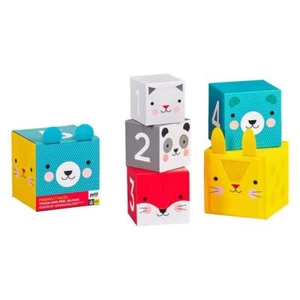 Petit Collage - Touch & Feel Nesting Blocks - Picture 1 of 2