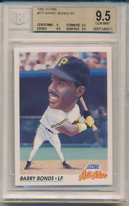1992 Score Barry Bonds (All-Star Card) (#777) BGS9.5 BGS - Bild 1 von 1