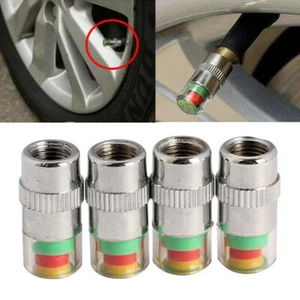 4PCS Auto Auto Reifendruck Monitor Ventilschaft Kappe Sensor Indikator Warn36PSI - Bild 1 von 13