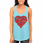 Heart Of Hearts Valentines Day Love Holiday Romantic  Women's Racerback Tank Top