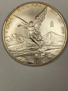 2011 Mexican Onza Libertad. 1oz Silver. Gem BU. - Picture 1 of 3