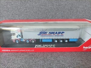 Herpa H0 1:87 in confezione originale - 121361 Scania R TL telone tenda autoarticolato "Joe Sharp" - Foto 1 di 7