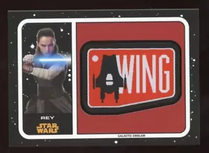 REY 2017 Topps Star Wars GALATIC EMBLEM COMMEMORTIVE WING PATCH SP QTY - Picture 1 of 1