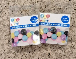 Balloon Arch Garland Decorating Strip Kit Party Balloons Decoration 16ft 2 Rolls - Picture 1 of 5