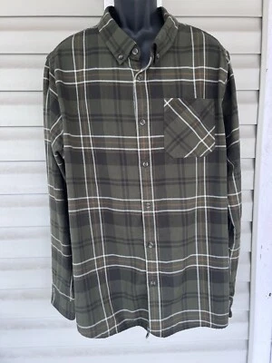 Camisa Browning Hombres Franela Abotonada Talla XXL Verde Ejército Cuadros Caza Exterior Foto 1 de 4