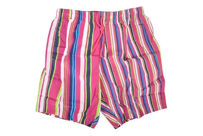 Pantalones Cortos de Natación Seaward & Stearn Nuevos Talla M en Rayas Magenta, Azul Marino y Verde Foto 1 de 4