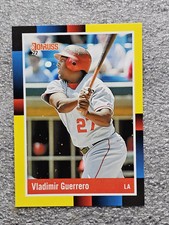 2022 Donruss Vladimir Guerrero 1988 Retro YELLOW RARE #258 - Los Angeles Angels