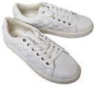 Solea Mila Comfort White Quilted Low Top Lace Up Trainer Shoe Uk 8 Mrrp £69