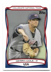 Gerrit Cole 2010 Topps USA RC New York Yankees UCLA Quantity Available