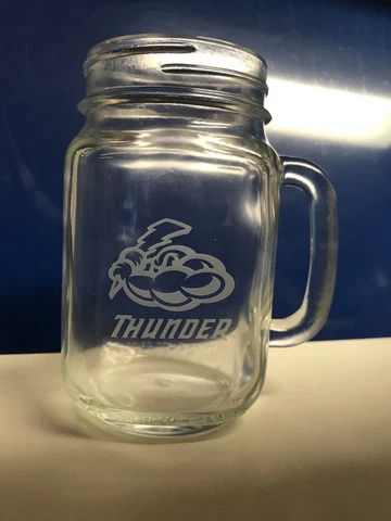 2018 Trenton Thunder logo mason jar glass SGA 8/31/18 Cover