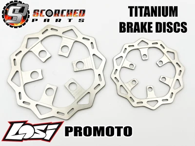 SCORCHED PARTS RC Titanium Brake Disk Pair - LOSI Promoto