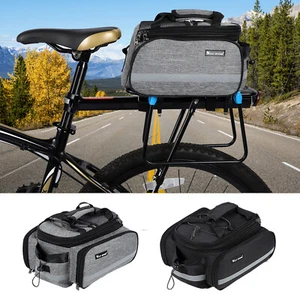 WEST BIKING MTB Bike Rear Seat Bag Waterproof Cycle Storage Pannier Trunk Pouch - Picture 1 of 10