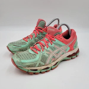 Asics Womens Gel Kayano 21 T4H7N Blue Pink Running Shoes Sneakers Size 10 Logo - Picture 1 of 10