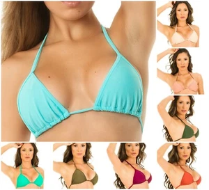COQUETA BRAZILIAN Triangle TOP Removable PAD Swimsuit Women's padded new colors - Picture 1 of 58
