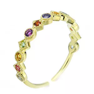 Damen Kinder Ring 925er Sterling Silber 18 K GG Silberschmuck Silver Ring - Bild 1 von 4
