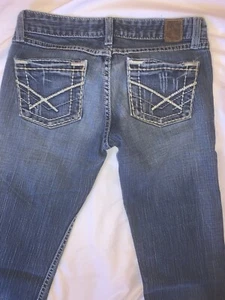 Women's BKE Blue Jeans Madison Size 26 X 33.5 Distressed - Picture 1 of 10
