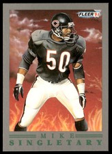 1991 Fleer #4 Mike Singletary   Football Chicago Bears