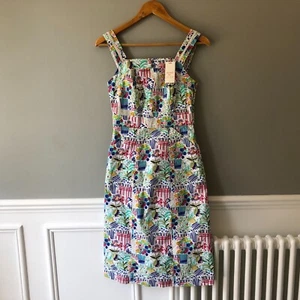 New White Stuff Dress Floral Garden Pattern UK 6 Fitted Midi £59.95 Careen Style - Picture 1 of 8