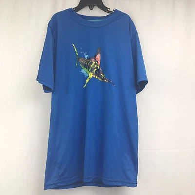 Camisa azul Magellan Outdoors para niños XL (18/20) Fish Gear Swordfish manga corta Foto 1 de 4