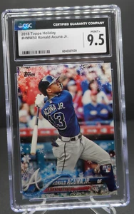 Ronald Acuna Jr, 2018 Topps, Holiday Mega #HMW50, CGC 9.5, MINT+, 6040387029 - Picture 1 of 2