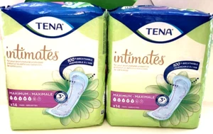 2 Tena Intimates Maximum Absorbency Incontinence/Bladder Control Pad, 14 Count - Picture 1 of 9