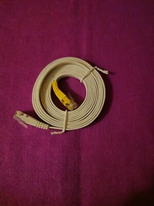 Câble LAN jamais utilisé, blanc, 1,8 m, fin *neuf* - Photo 1/1