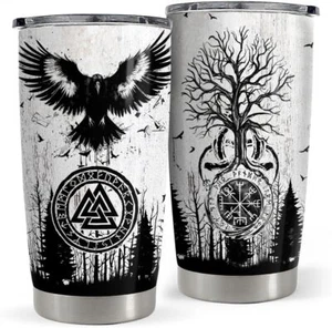 Viking Tumbler 20oz Stainless Steel Insulated Coffee Travel Mug Cup Viking - Picture 1 of 6