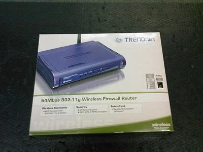 WIRELESS FIREWALL ROUTER TRENDNET 54MBPS 802.11G - Image 1 of 3