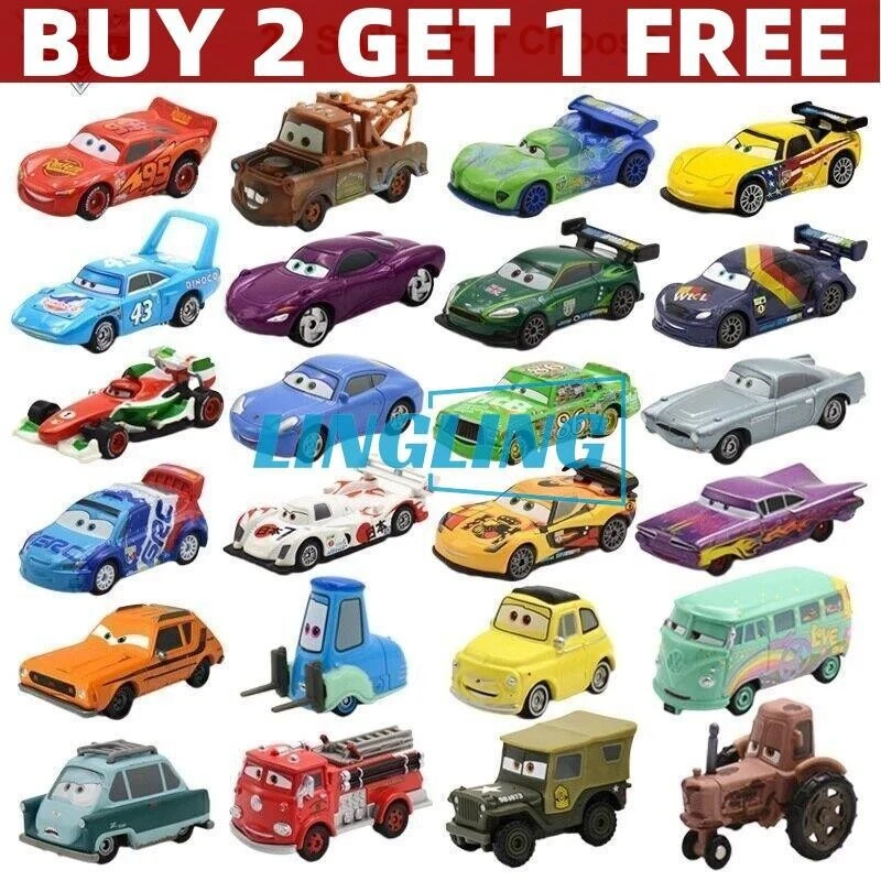 MODEL CAR Disney Pixar Cars McQueen Sally Hudson Mater King Die-cast Toys cadeau de Noël