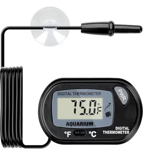 Aquarium Thermometer Digital Fish Tank Terrarium Water Temperature Test NEW - Picture 1 of 6