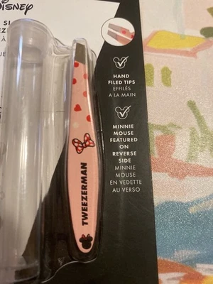 Tweezerman Disney Minnie Mouse Bowtiful Brows Mini Slant Tweezer – Pink - NEW - Image 1 of 3