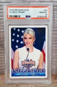 2016 DECISION IVANKA TRUMP Rookie Card RC PSA 10 GEM MINT - Picture 1 of 1