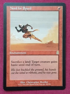 Magic The Gathering ODYSSEY NEED FOR SPEED red card MTG - Picture 1 of 2