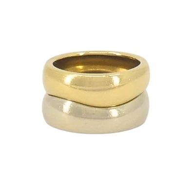 Vintage Cartier Love Me Band Ring Set 18k Gold - Image 1 of 4