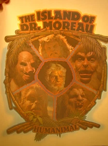 DIE INSEL VON DR MOREAU VINTAGE 70er Jahre Film Bügelbild Transfer - schön, B-26 - Bild 1 von 2