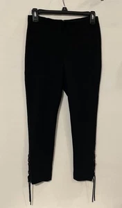 Rag & Bone New York Black Pants Stretch Ankle Lace Up Women’s Size 4 - Picture 1 of 8