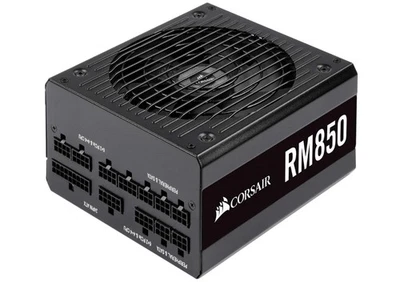 Corsair RM850, 850 W 80 PLUS Gold Certified Fully Modular PSU Black - PSU Only - Image 1 of 4