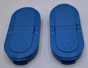 2 Stück Tupperware Modular Mates Gewürzstreuer blaue Deckel Dichtungen # 1844 - Bild 1 von 3