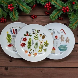 3 KISTE & FASS WINTER COLLAGE 8,25" Dessertteller - EUC - Bild 1 von 14