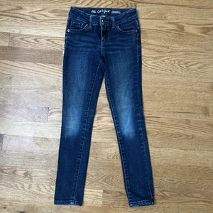 Cat and Jack Jeans Girls Size 8 Skinny Ultimate Stretch Adjustable Waist EUC - Picture 1 of 6
