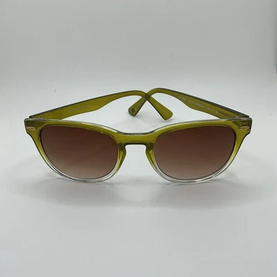 Gafas de sol rectangulares de plástico fundido oliva Lucky Brand para hombre lentes degradadas crepúsculo Foto 1 de 4