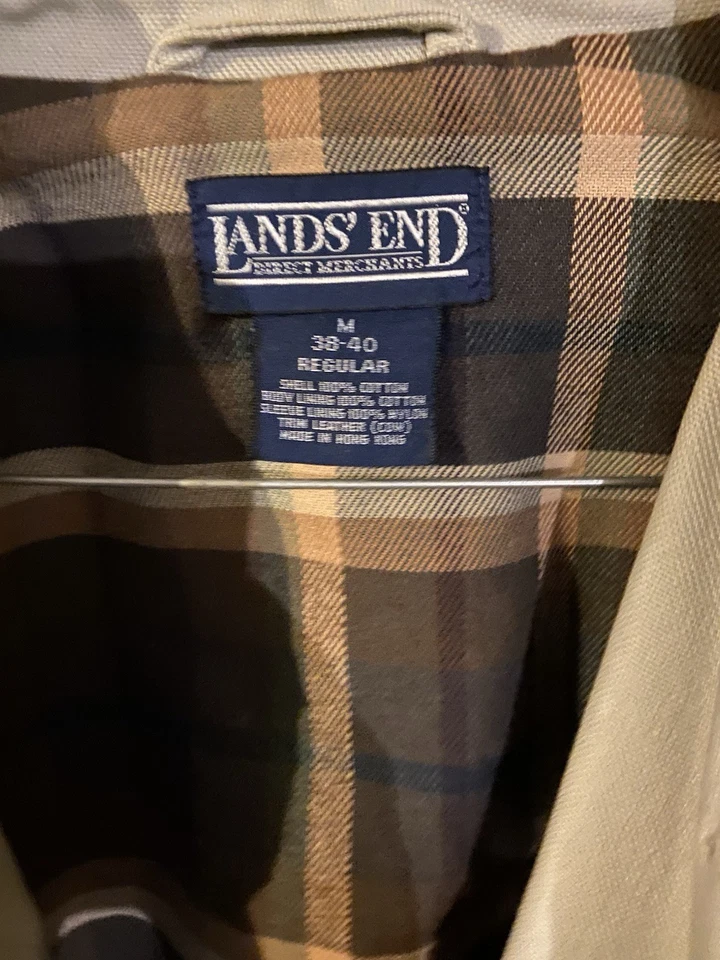 ABRIGO HOMBRE LAND’S END BEIGE ESTILO GRANERO Foto 1 de 4