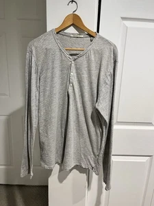 Scotch & Soda Carnaby Surf Sz XL Amsterdam Couture Henley Shirt Gray - Picture 1 of 9