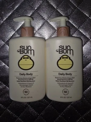 Sun Bum Daily Body Sunscreen. Moisturizing Lotion 50 SPF 8 Fl Oz Lot Of 2 - Image 1 of 3